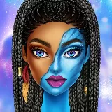 Blue Girls Makeup